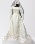 Eleanor — 1990s Satin & Lace Wedding Gown