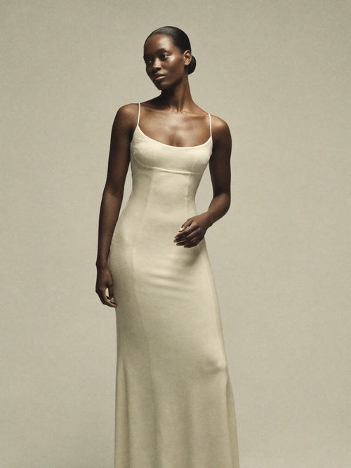 Ellie — Scoop-Neck Slip Gown