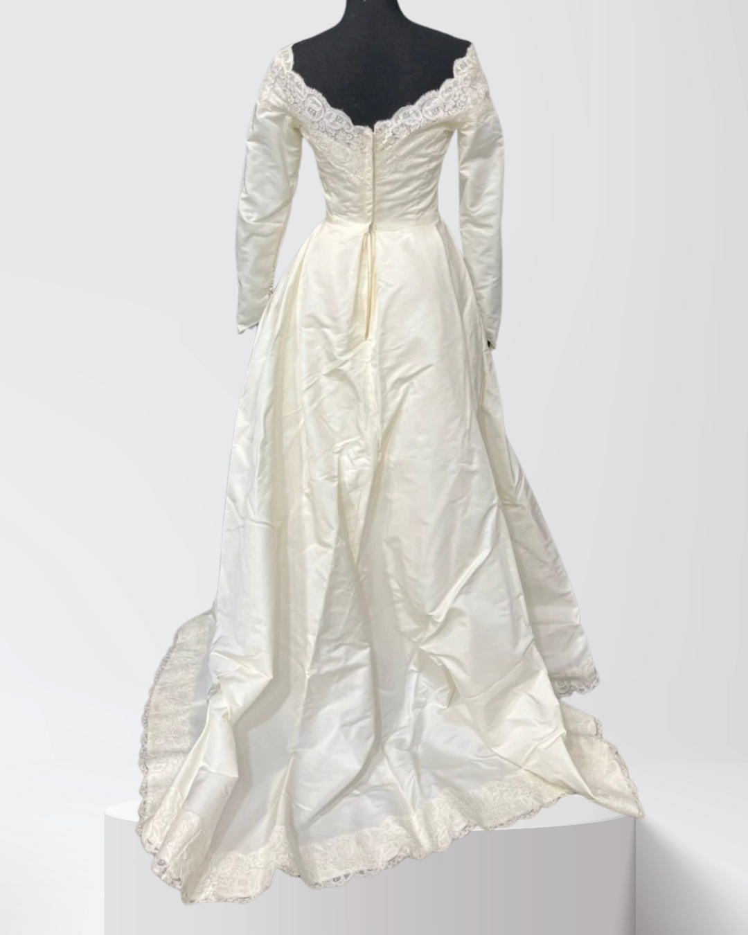 Eleanor — 1990s Satin & Lace Wedding Gown